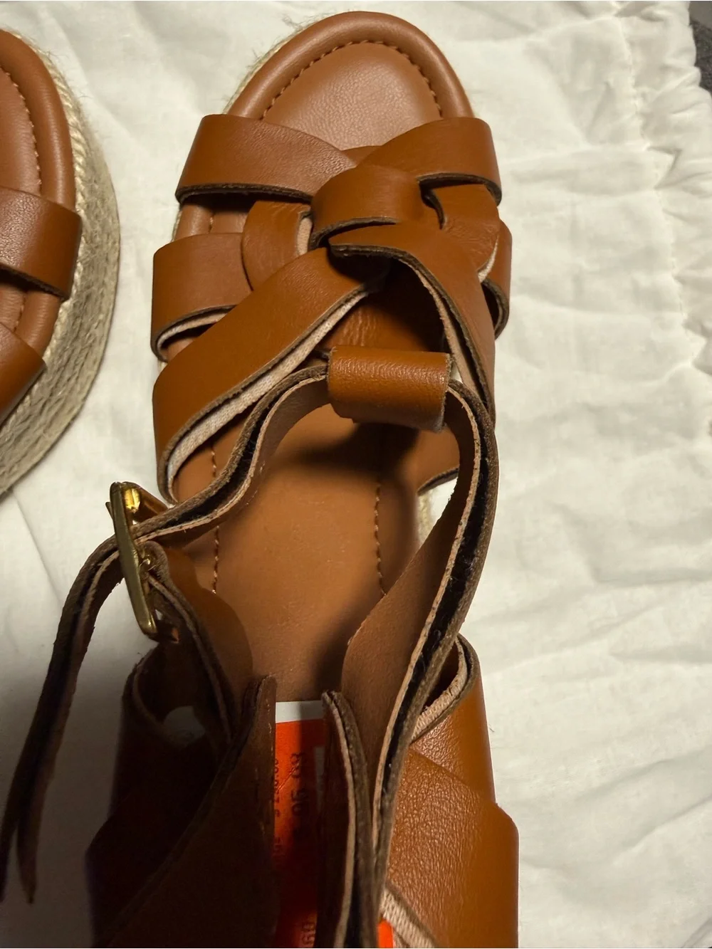 NWT Bruno Magli Estra Espadrille Platform Wedge (AS IS)